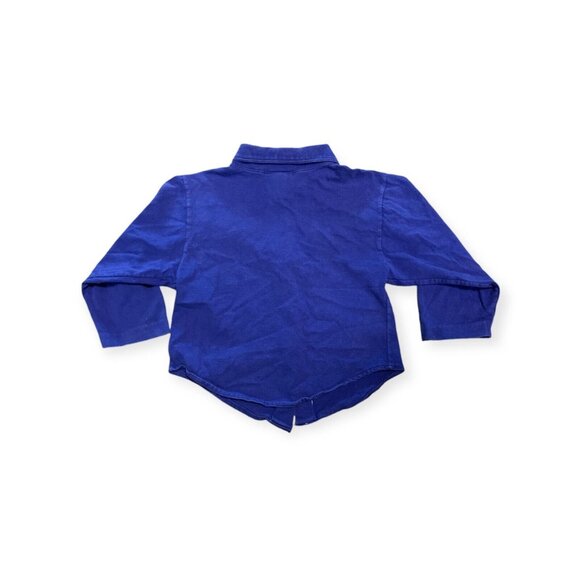 Vintage Purple Western Cowboy Leather Fringe Button Up Shirt Boys Size 4 - Picture 5 of 5